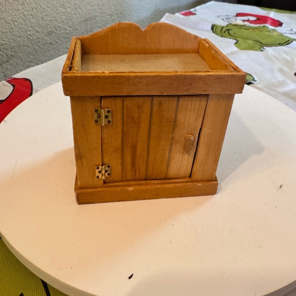 Rustic Wooden Home Accent Cabinet dollhouse furniture - Picture 1 of 4